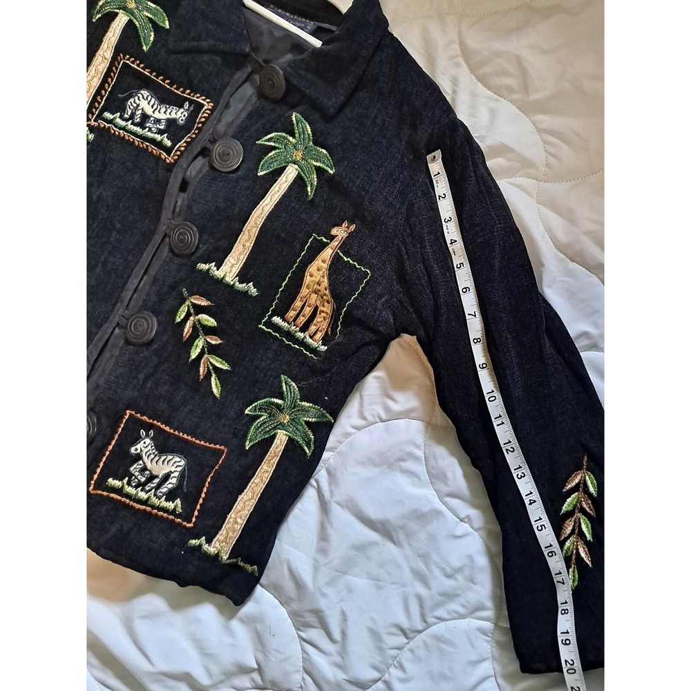 💜embroidery‎ Sweater Jacket Size S❤️ - Picture 8 of 11